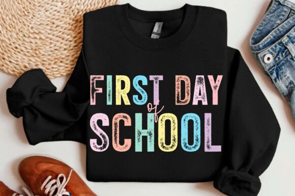 Bright First Day of School PNG, Graphics