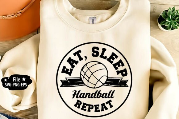 Eat Sleep Handball Repeat SVG