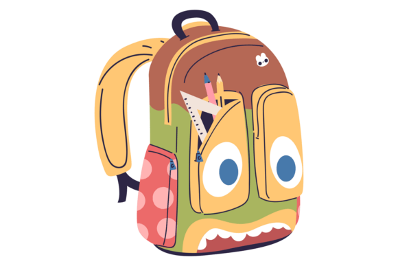 Funny Backpack: Graphics for Editorial Use