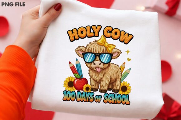 Holy Cow 100 Days of School PNG