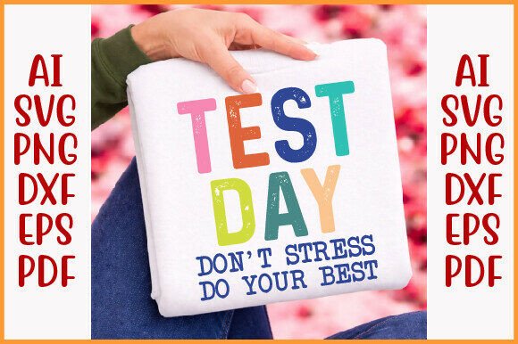 It's Test Day PNG, Teacher PNG, School Graphics