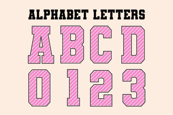 Pink Colorful Teacher Alphabet Letters Graphics
