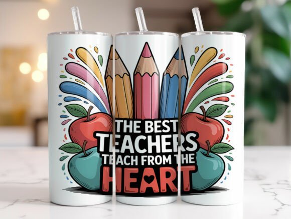 Teacher Appreciation Quote Tumbler Wrap Graphics