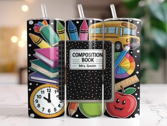 Teacher School Tumbler Wrap Sublimation