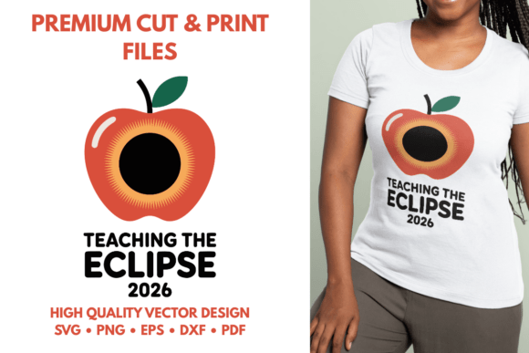 Teaching the Eclipse 2026 Apple SVG: Graphics and Illustrations for Creative Brands